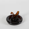 An ABC Amber Swan Ashtray - 2