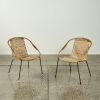 A Pair Of Cane Coolie Chairs - 2