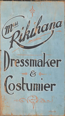 A Vintage Miss Rikihana Sign