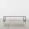 A Bo Concept Lugo Coffee Table in White Top with Black Metal Frame