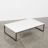 A Bo Concept Lugo Coffee Table in White Top with Black Metal Frame - 2