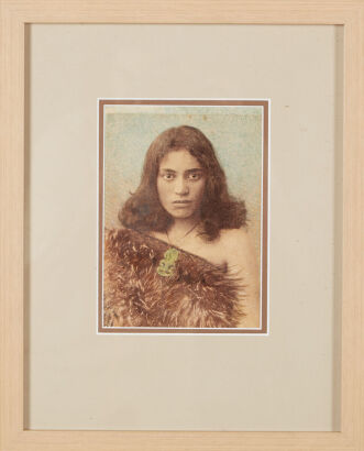 A Handcoloured Wahine Photo