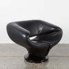 A Moroso style Swivel Armchair in Black - 2