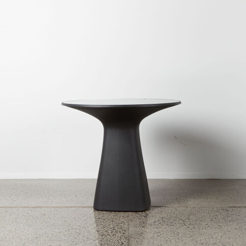 A Schiavello Blom Round Table in Black Design by Claudio Bellini