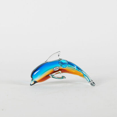 A New Zealand Art Glass Dolphin