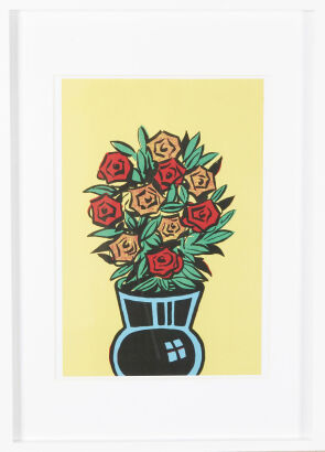 DICK FRIZZELL Comic Roses Print