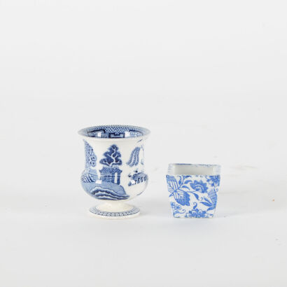 A Wedgewood Eggcup and Small Ceramic Dish