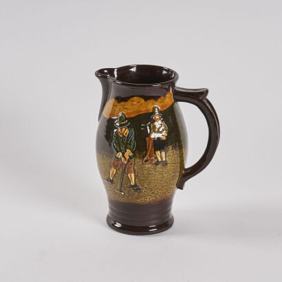 A Royal Doulton Kingsware Golfers Jug