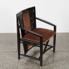 A Sibau Postmodern Black Lacquer Chair - 2