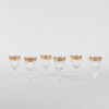 A Set Of Six Versace Medusa Crystal Drinking Glasses