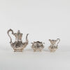 A Victorian Rococo-Style Sterling Silver Coffee Set