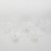 A Set Of Five Etched Vintage Champagne Coupes - 2