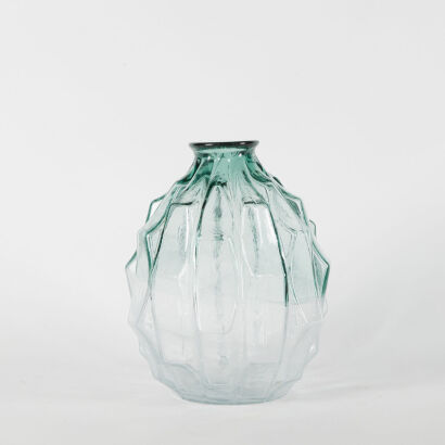 A Large Brutalist Art Glass Vase C.1960