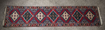 A Wool Hall Runner Rug