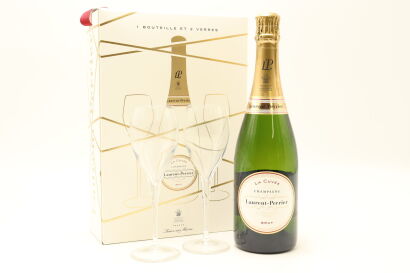 (1) NV Laurent-Perrier Cuvee Brut, Champagne Gift Set [JR16.5] [WE91]