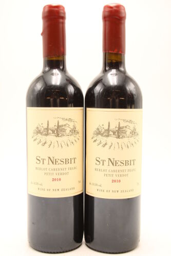 (2) 2010 St Nesbit Cabernet Merlot Petit Verdot, Auckland