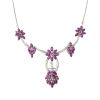 Silver and Gold, Vintage, Ruby and Diamond Necklace
