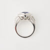 18ct White Gold, 6.06ct "no heat" Burmese Sapphire and 1.26ct Diamond Ring - 3
