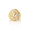 18ct Yellow Gold, 1.92ct Pear Shaped Fancy Diamond Ring