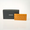 Chanel Orange Patent Quilted Leather Wallet - 3