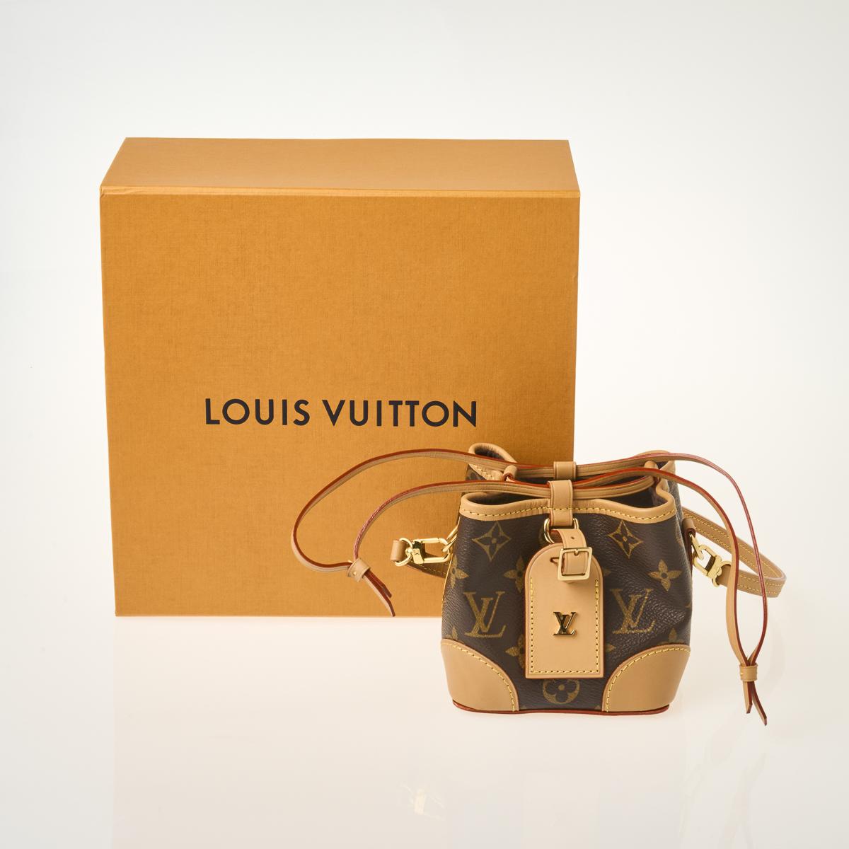 Sold at Auction: Louis Vuitton, LOUIS VUITTON 'MINI NOE' BROWN