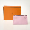 Herm&egrave;s Swift Mauve Sylvestre Kelly Pochette Bag - 4