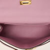 Herm&egrave;s Swift Mauve Sylvestre Kelly Pochette Bag - 5