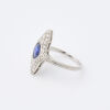 Platinum, Art Deco, 1.10ct Sapphire and Diamond Ring - 2