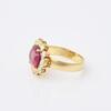 18ct Yellow Gold, 2.60ct Rubelite and Diamond Vintage Ring - 2