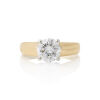 18ct Yellow Gold/Platinum, 1.50ct Solitaire Diamond Ring