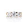 18ct Yellow Gold/Platinum, 2.27ct Three Stone Diamond Ring