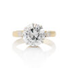 Platinum and 18ct Yellow Gold, 3.02ct Solitaire Diamond Ring
