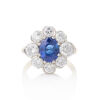 18ct Yellow Gold, Handmade, 2.30ct Sapphire and Diamond Ring