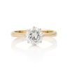 18ct Yellow and White Gold, 1.25ct Solitaire Diamond Ring