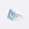 18ct White Gold/Platinum, 22.65ct Aquamarine and Diamond Ring - 2