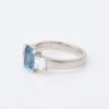 Platinum, 1.65ct Aquamarine and Diamond Ring. - 2