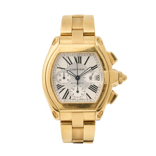 Cartier, 18ct Yellow Gold Roadster Wristwatch