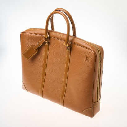 Louis Vuitton, Vintage Epi Porte Documents Voyage Briefcase