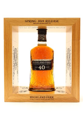(1) Highland Park 40 Year Old Single Malt Scotch Whisky, 43.2% ABV