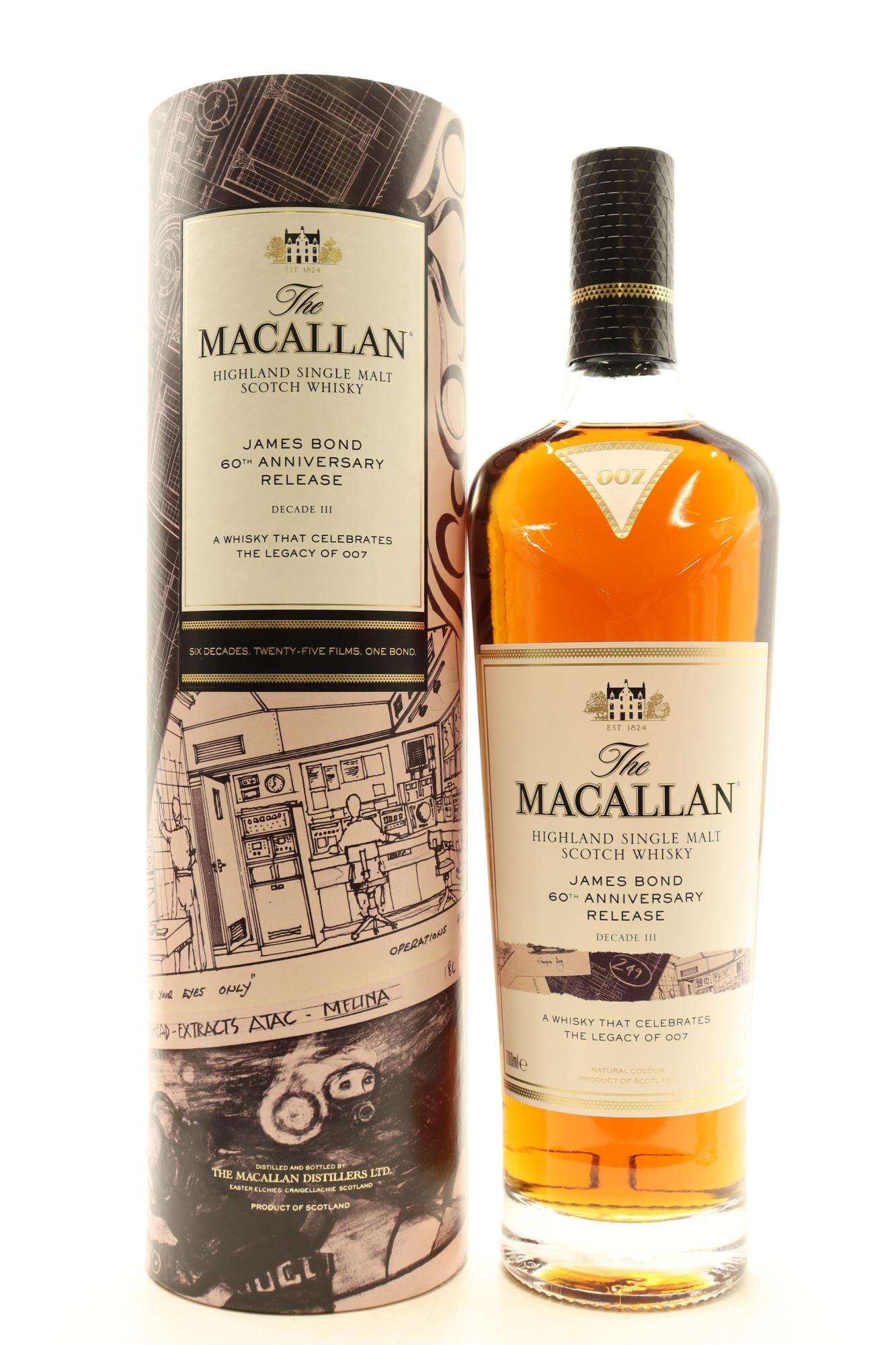 The Macallan James Bond Decade I 60th Anniversary Single Malt Scotch Whisky