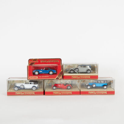 A lot of 5 Matchbox Models of Yesteryear