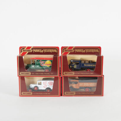 A lot of 4 Matchbox Models of Yesteryear