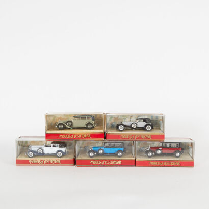 A lot of 5 Matchbox Models of Yesteryear