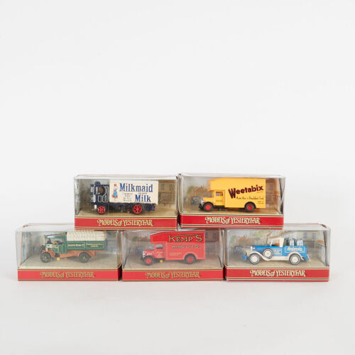 A lot of 5 Matchbox Models of Yesteryear