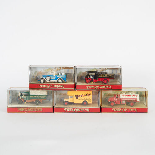 A lot of 5 Matchbox Models of Yesteryear