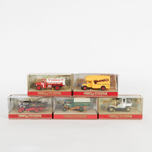 A lot of 5 Matchbox Models of Yesteryear