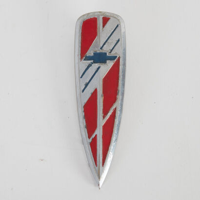 A Vintage Chevrolet Car Badge