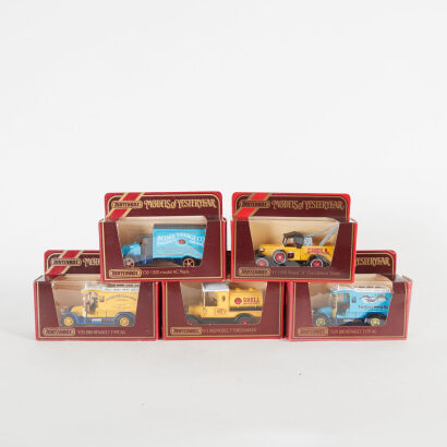 A lot of 5 Matchbox Models of Yesteryear