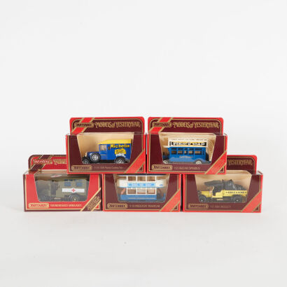 A lot of 5 Matchbox Models of Yesteryear