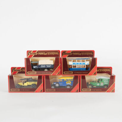 A lot of 5 Matchbox Models of Yesteryear